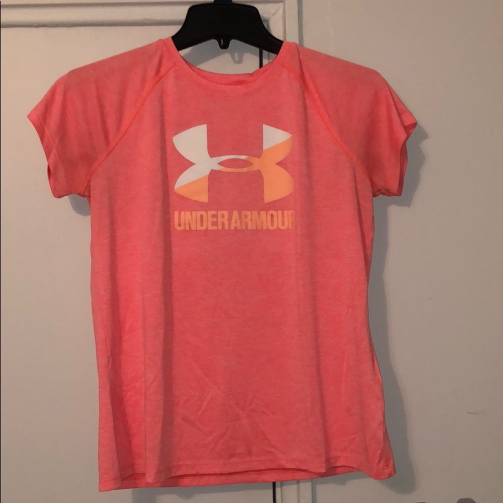 pink under armour shirt
